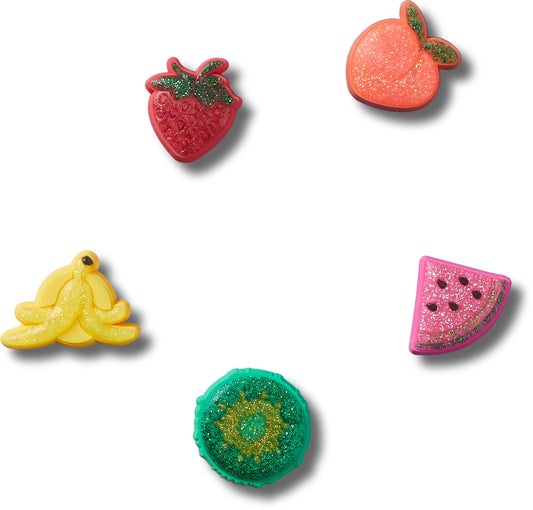 Jibbitz Sparkle Glitter Fruits 5 Pack