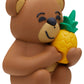 Jibbitz Bear Hugging Pineapple