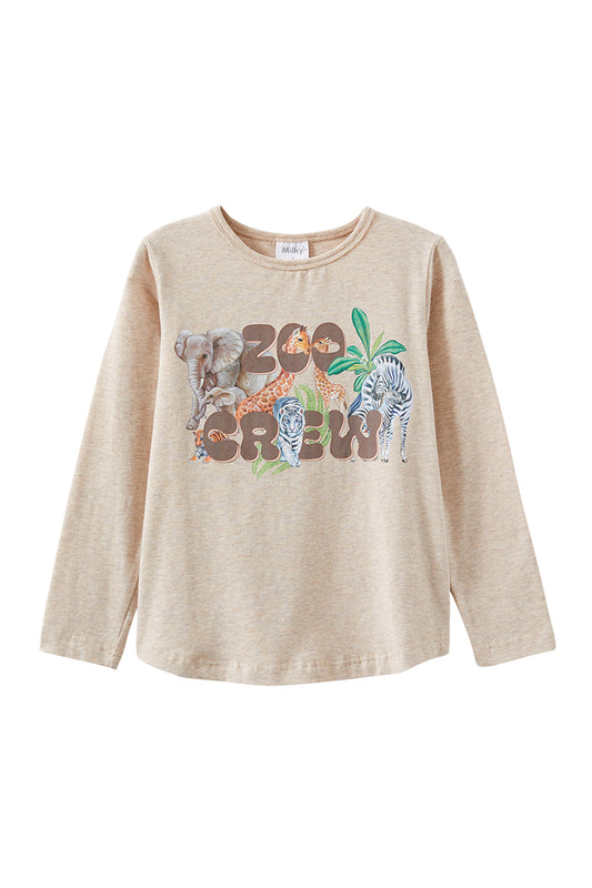 Milky Zoo Crew Long Sleeve Tee