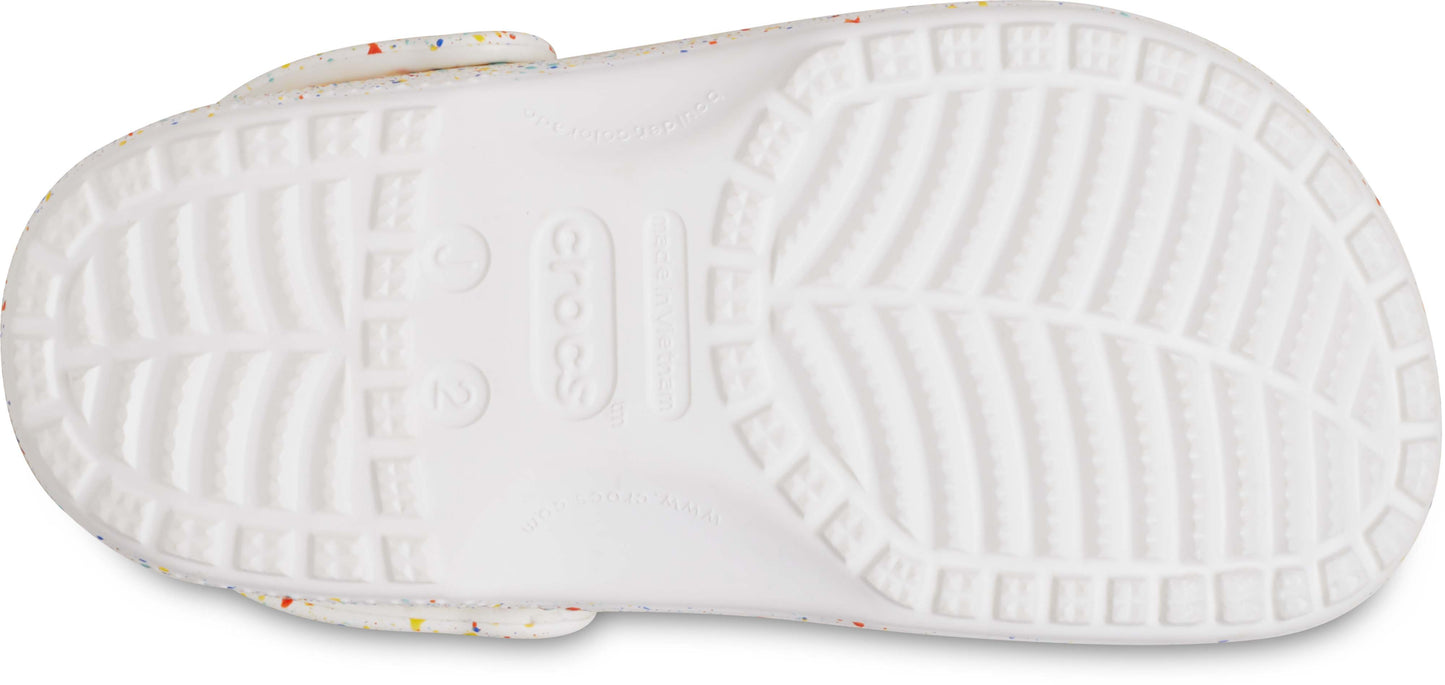 Crocs Classic Paint Splatter Clog Kids White/Multi