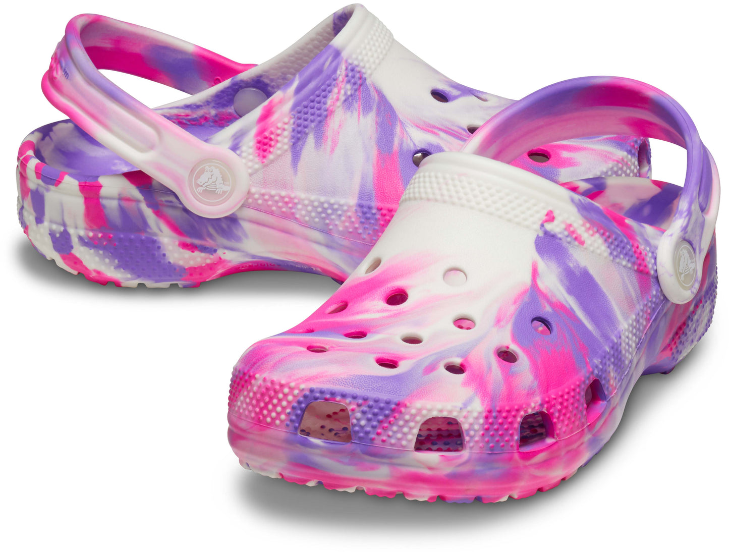 Crocs Classic Glow Marbled Clog Toddler Pink Crush/Multi