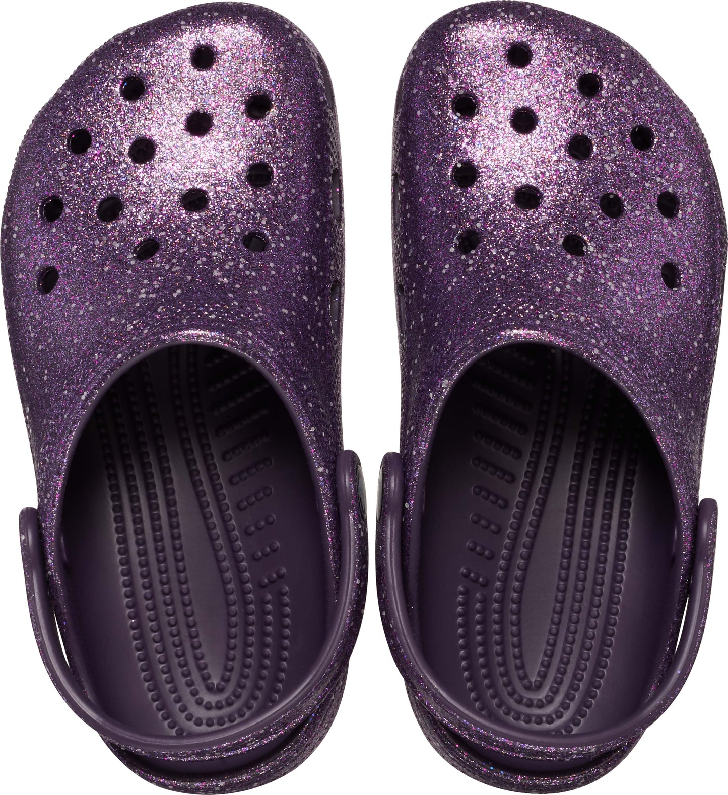 Crocs Classic Space Glitter Clog Kids Dark Iris/Multi