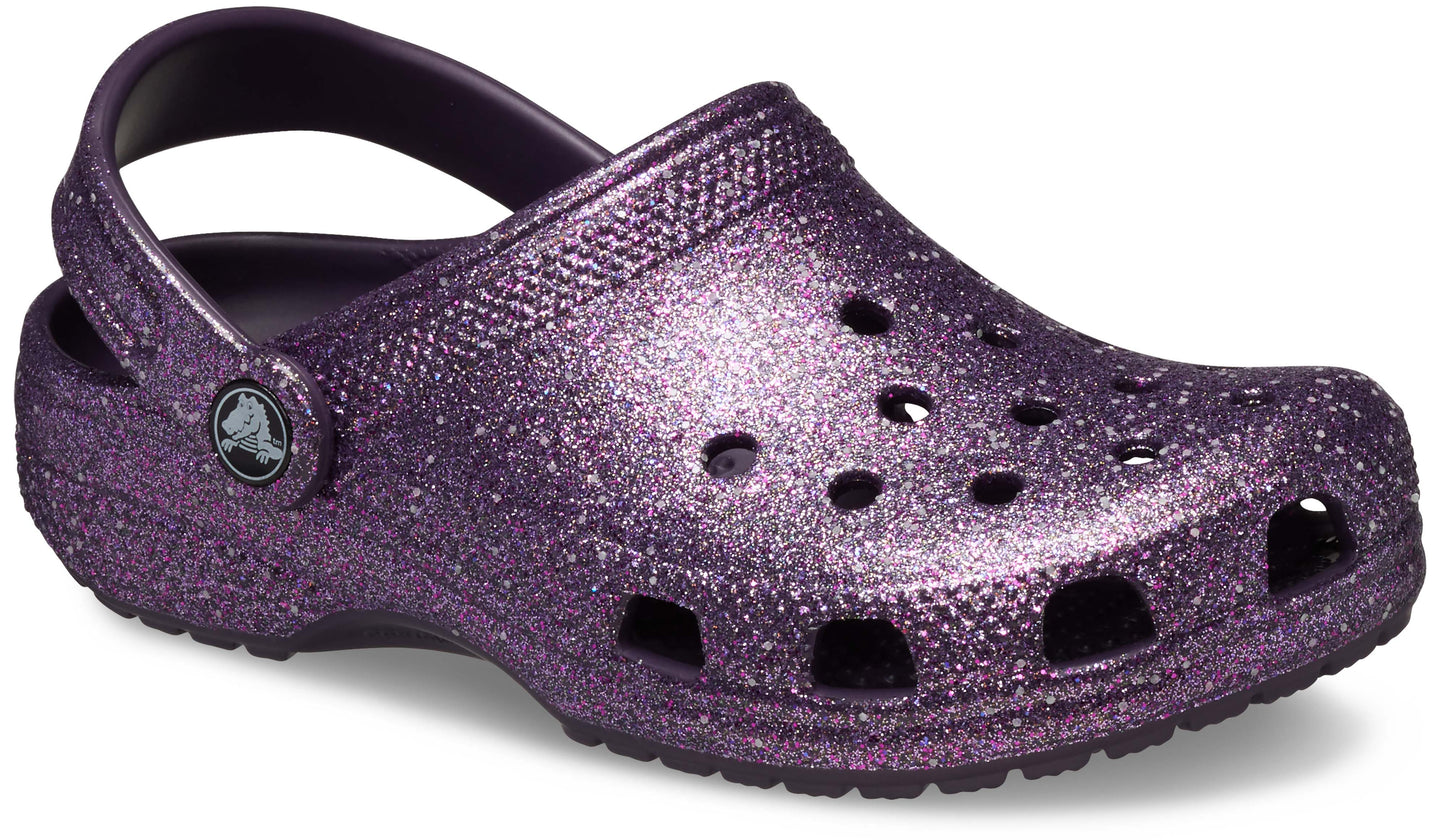 Crocs Classic Space Glitter Clog Kids Dark Iris/Multi