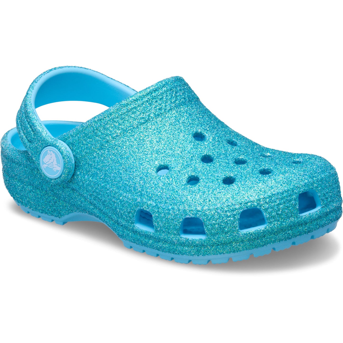 Crocs Classic Iridescent Glitter Clog Toddlers Tinted Glass