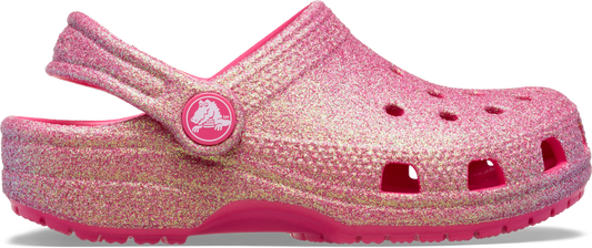 Crocs Classic Iridescent Glitter Clog Toddlers Dragon Fruit