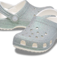 Crocs Classic Iridescent Glitter Clog Kids White