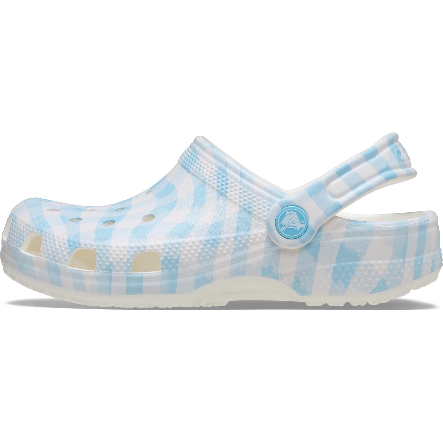 Crocs Classic Gingham Clog Kids/Youth White | Blue