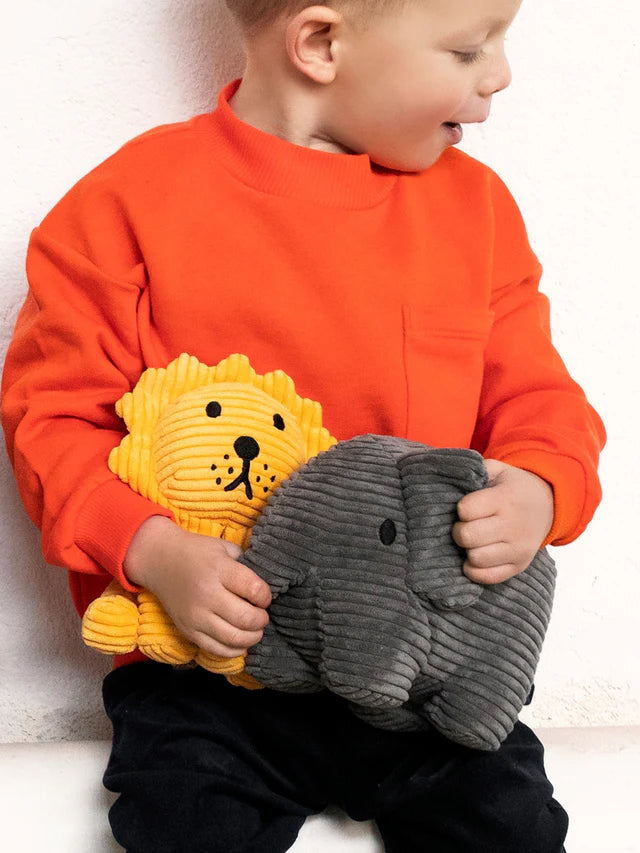 Bon Ton Toys Lion Eco Corduroy Yellow 17cm