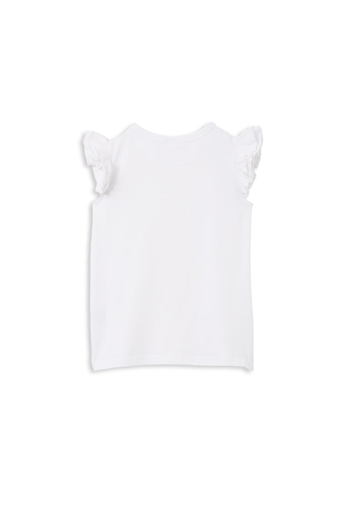 Milky White Detail Tee