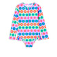 Milky Neon Fun Long Sleeve Swimsuit