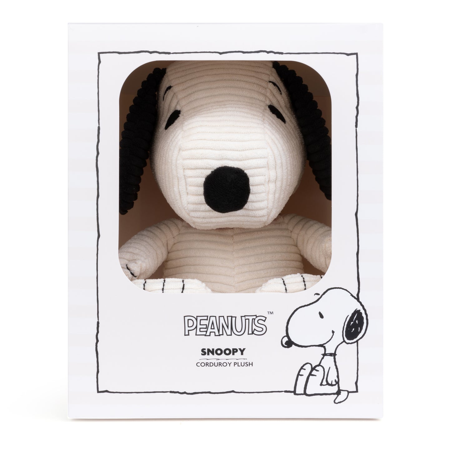 Bon Ton Toys Snoopy Eco Corduroy Cream in Giftbox 27cm