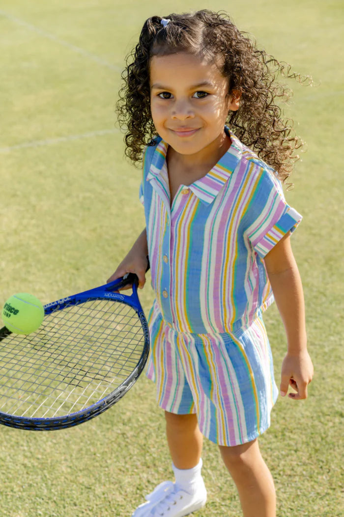 Milky Crinkle Stripe Shirt