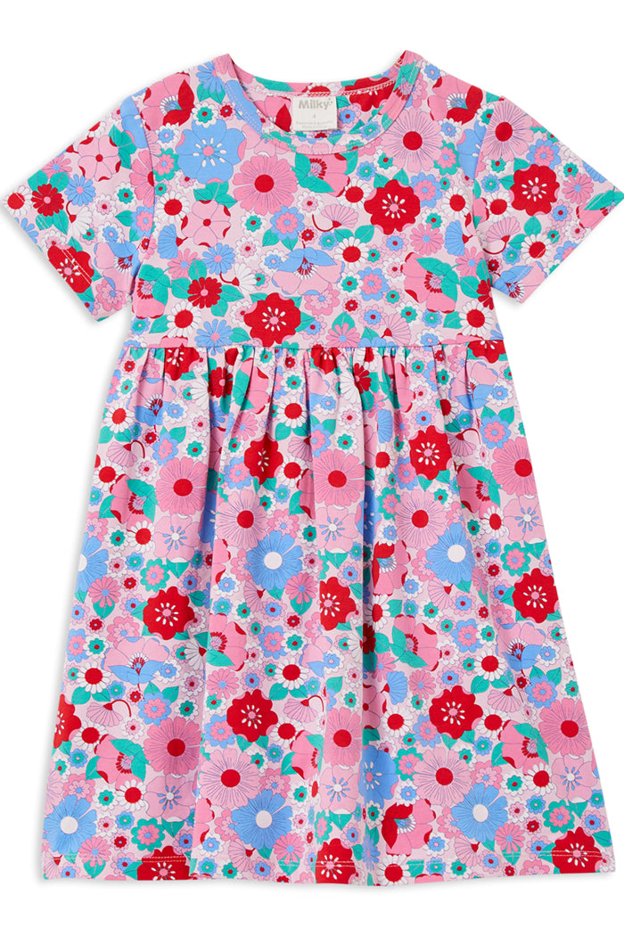 Milky Summer Blooms Dress