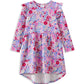 Milky Lilac Bloom Hi Lo Dress