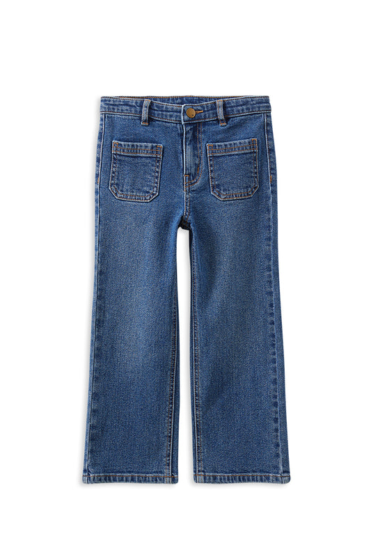 Milky Mid Wash Denim Jean