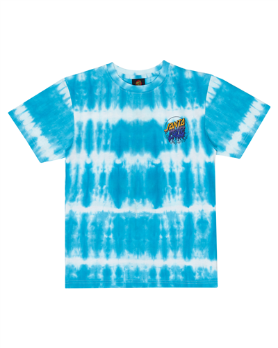 Santa Cruz Rad Dot Hollow Tee Turquoise Tie Dye