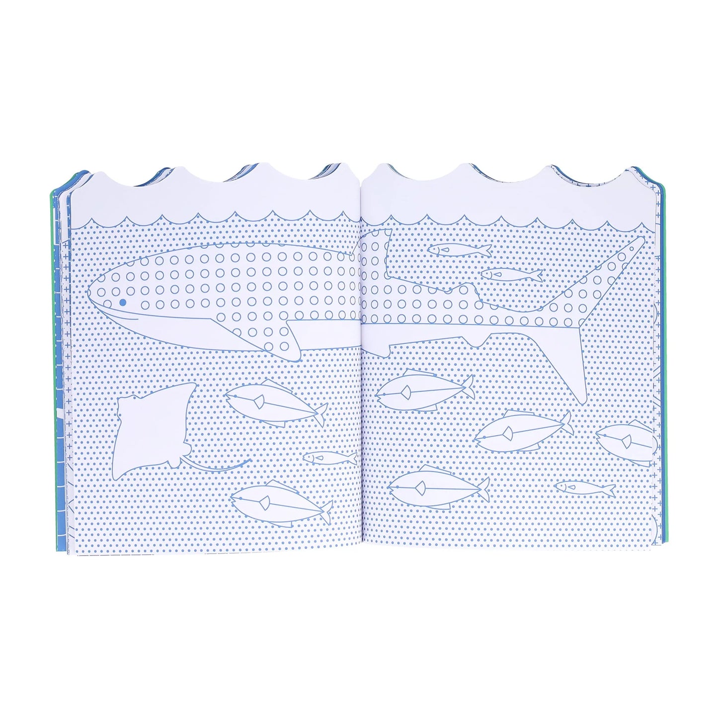 Le Petit Collage Colouring Book with Stickers Ocean