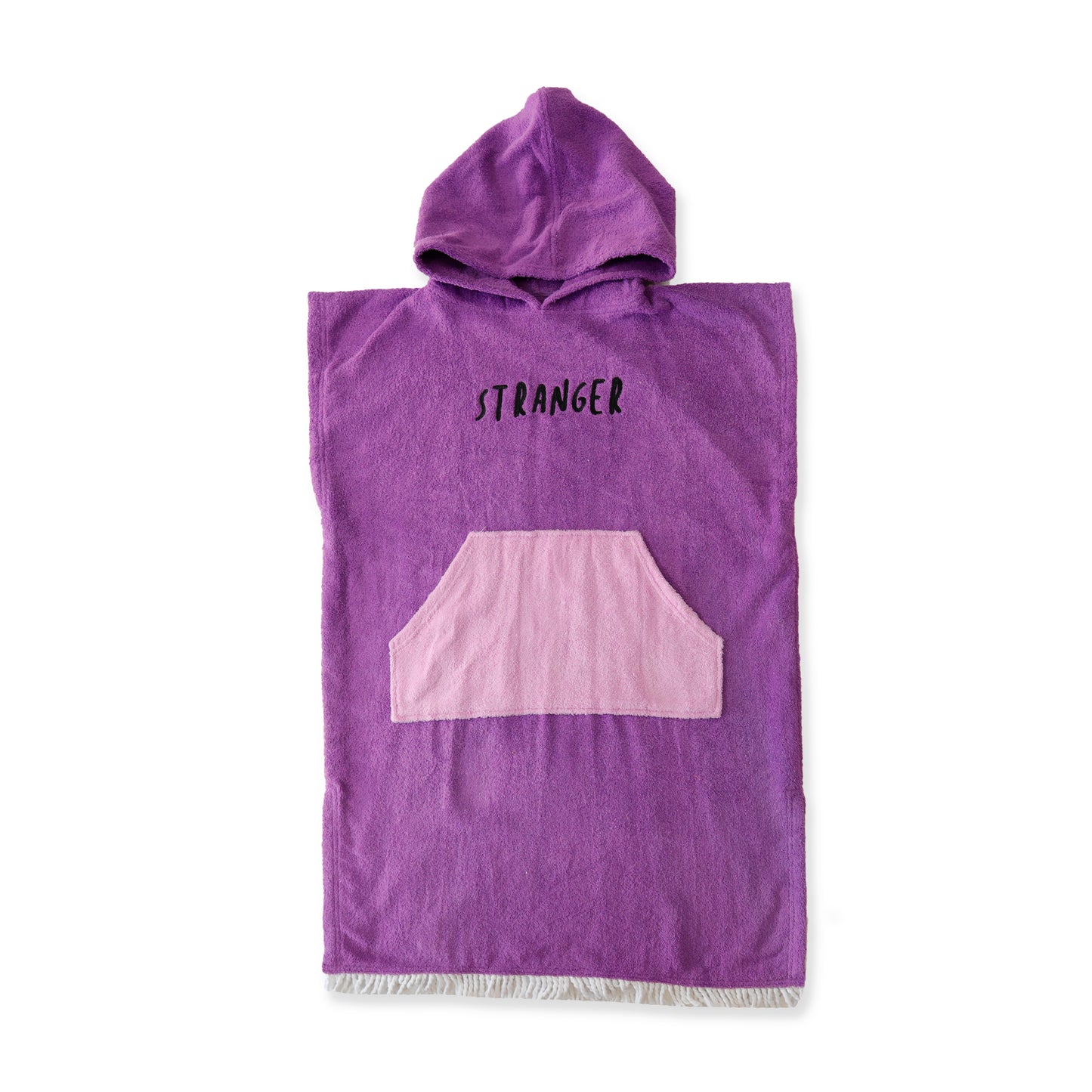 Hello Stranger Stranger Poncho Towel Purple