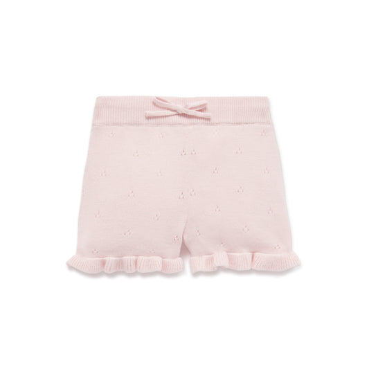 Aster & Oak Pink Rose Knit Shorts