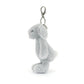 Jellycat Bashful Silver Bunny Bag Charm