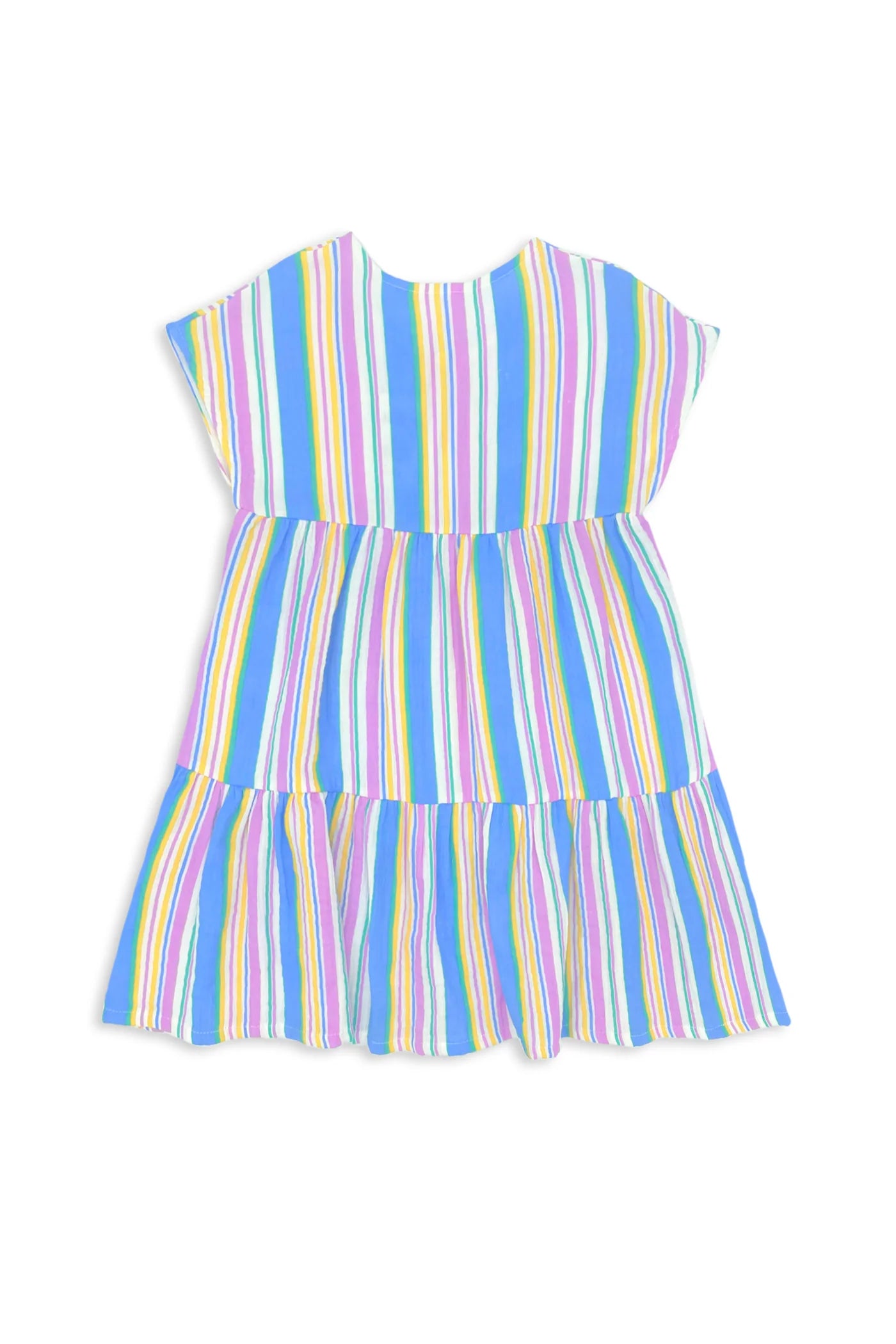 Milky Crinkle Stripe Dress