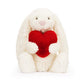 Jellycat Bashful Red Love Heart Bunny Medium