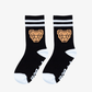 Band Of Boys Black Gamer Socks Orange Tiger