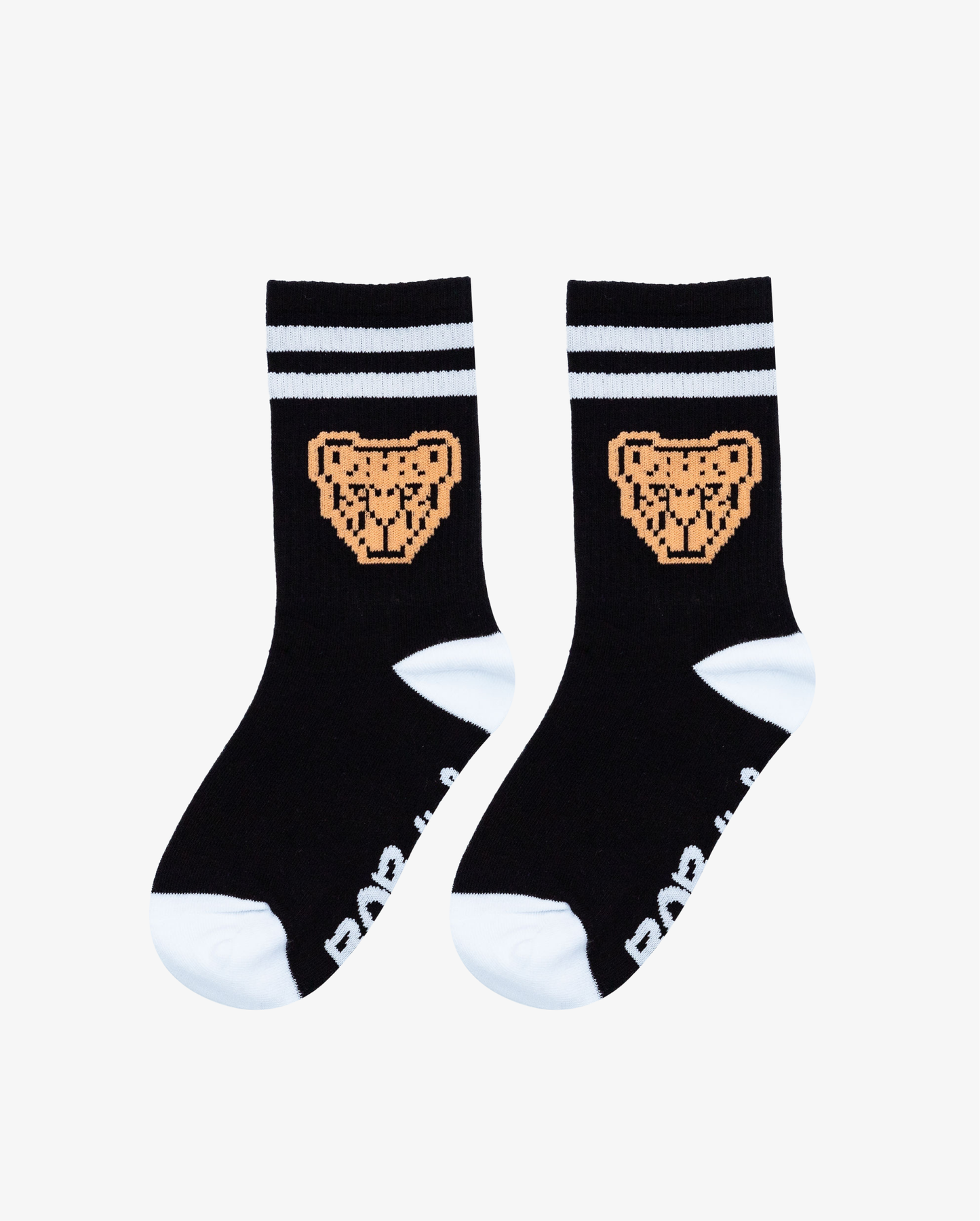 Band Of Boys Black Gamer Socks Orange Tiger