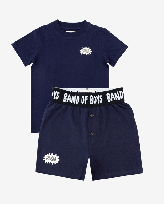 Band of Boys Chill PJs Blue