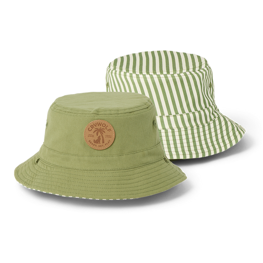 Crywolf Reversible Bucket Hat Coastal Stripe