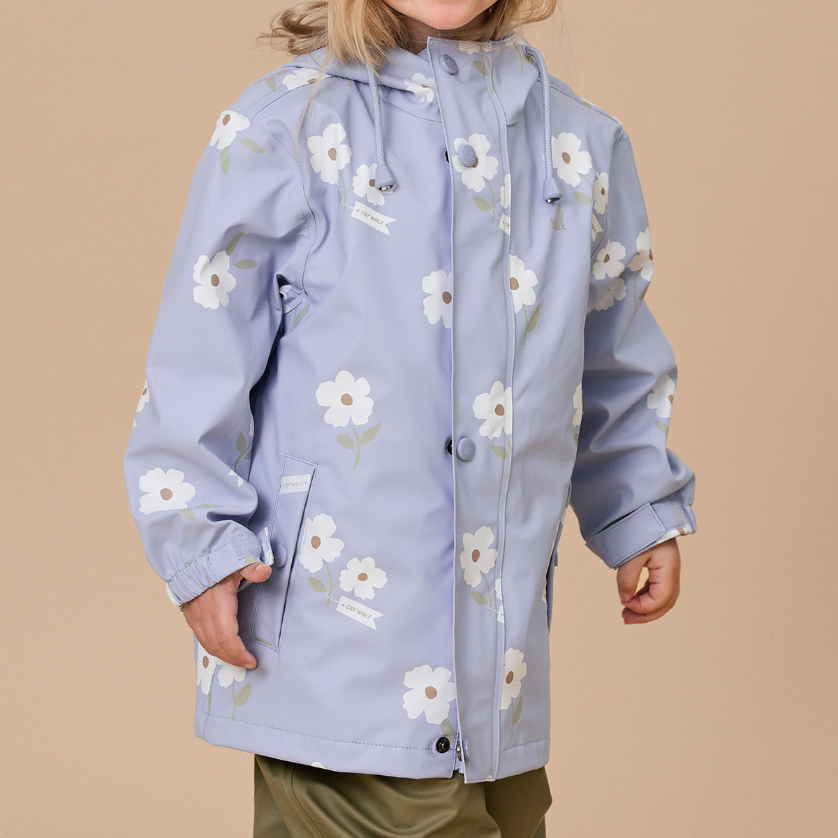 Crywolf Play Jacket Floral Periwinkle