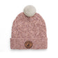 Crywolf Pom Pom Beanie Mauve Speckle