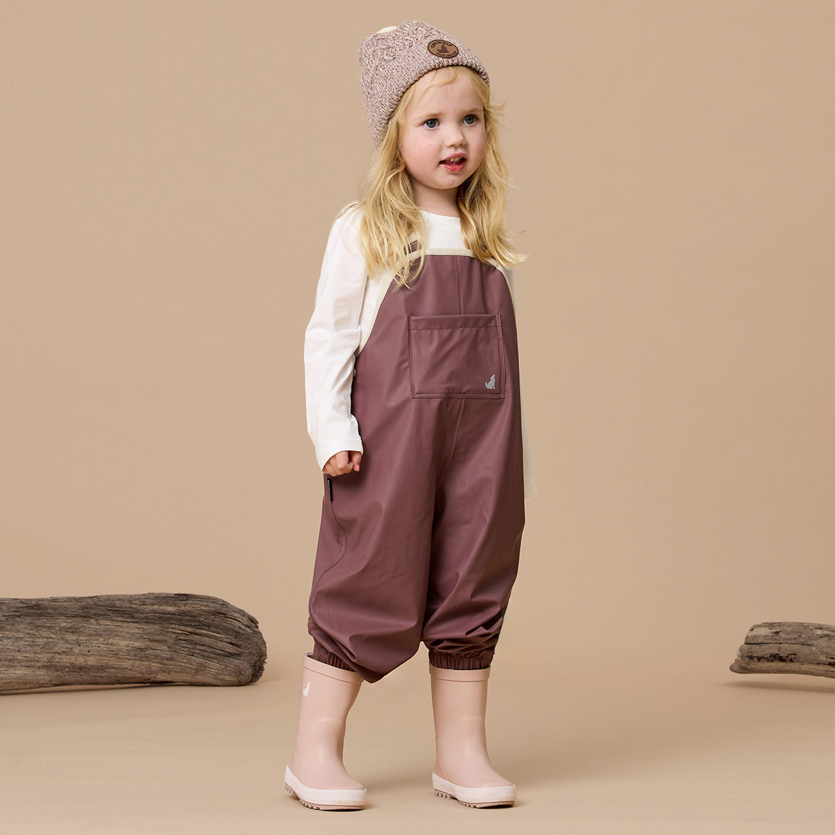 Crywolf Rain Overalls Mauve