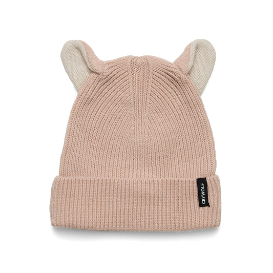 Crywolf Wolf Ears Beanie Dusty Pink