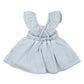 Minihaha Palm Cove Denim Embroidered Dress Light Blue