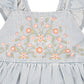 Minihaha Palm Cove Denim Embroidered Dress Light Blue