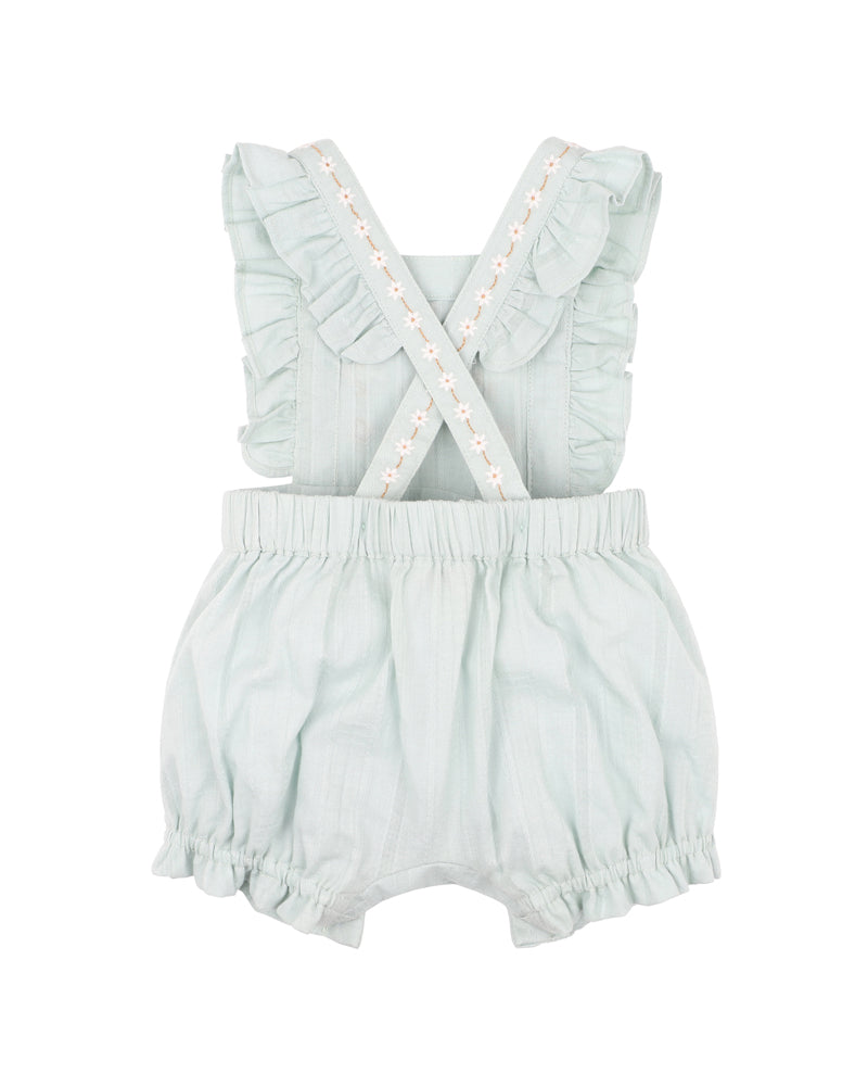 Minihaha Sweet Spot Embroidered Overall Sage