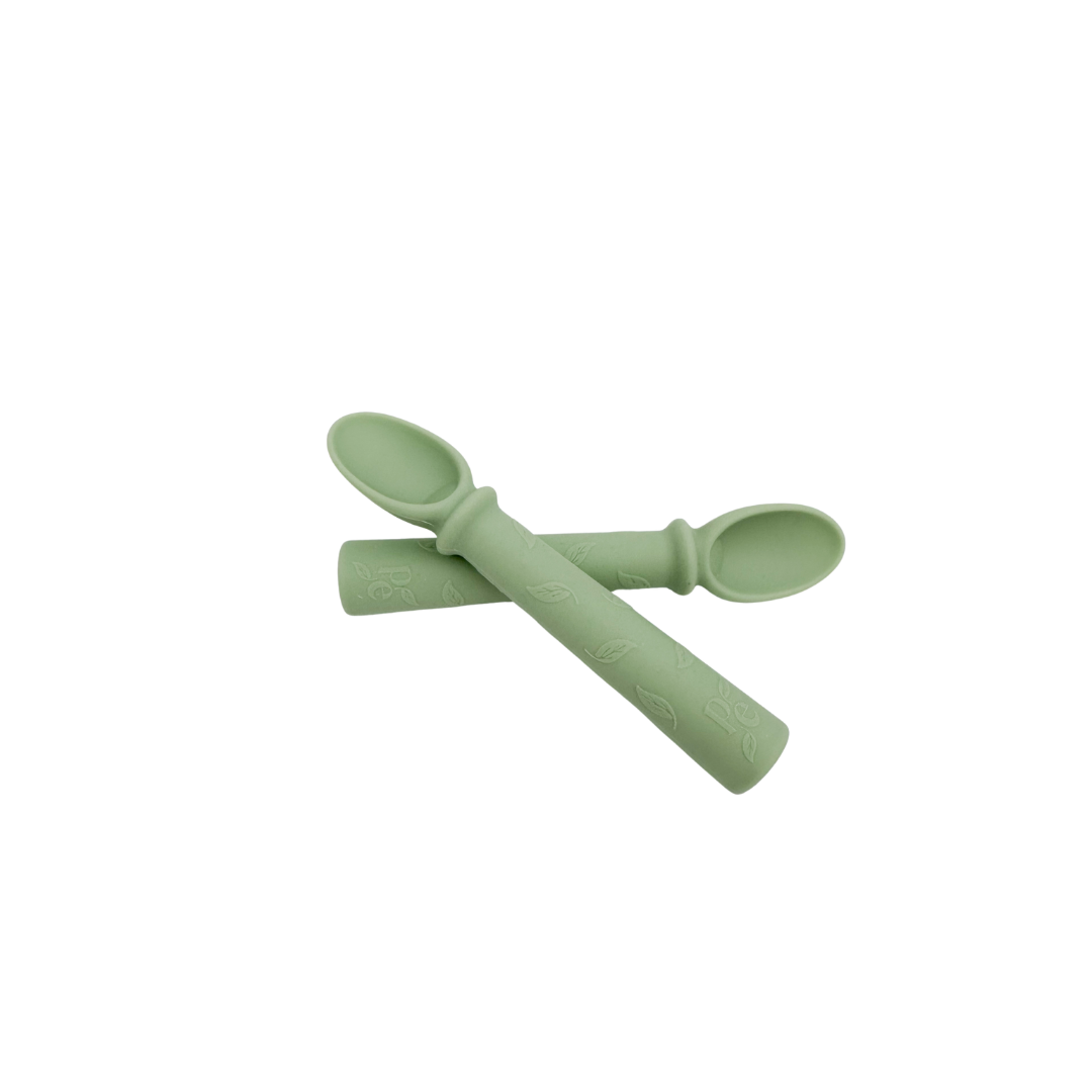 Petite Eats Silicone Baby Spoons Fern