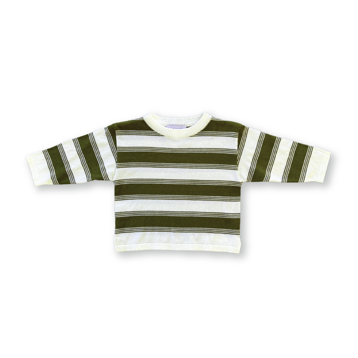 Grown Stripe Long Sleeve Tee Herb