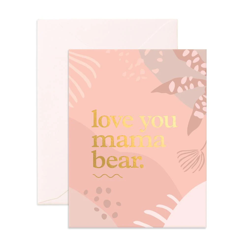 Love You Mama Bear Greeting Card