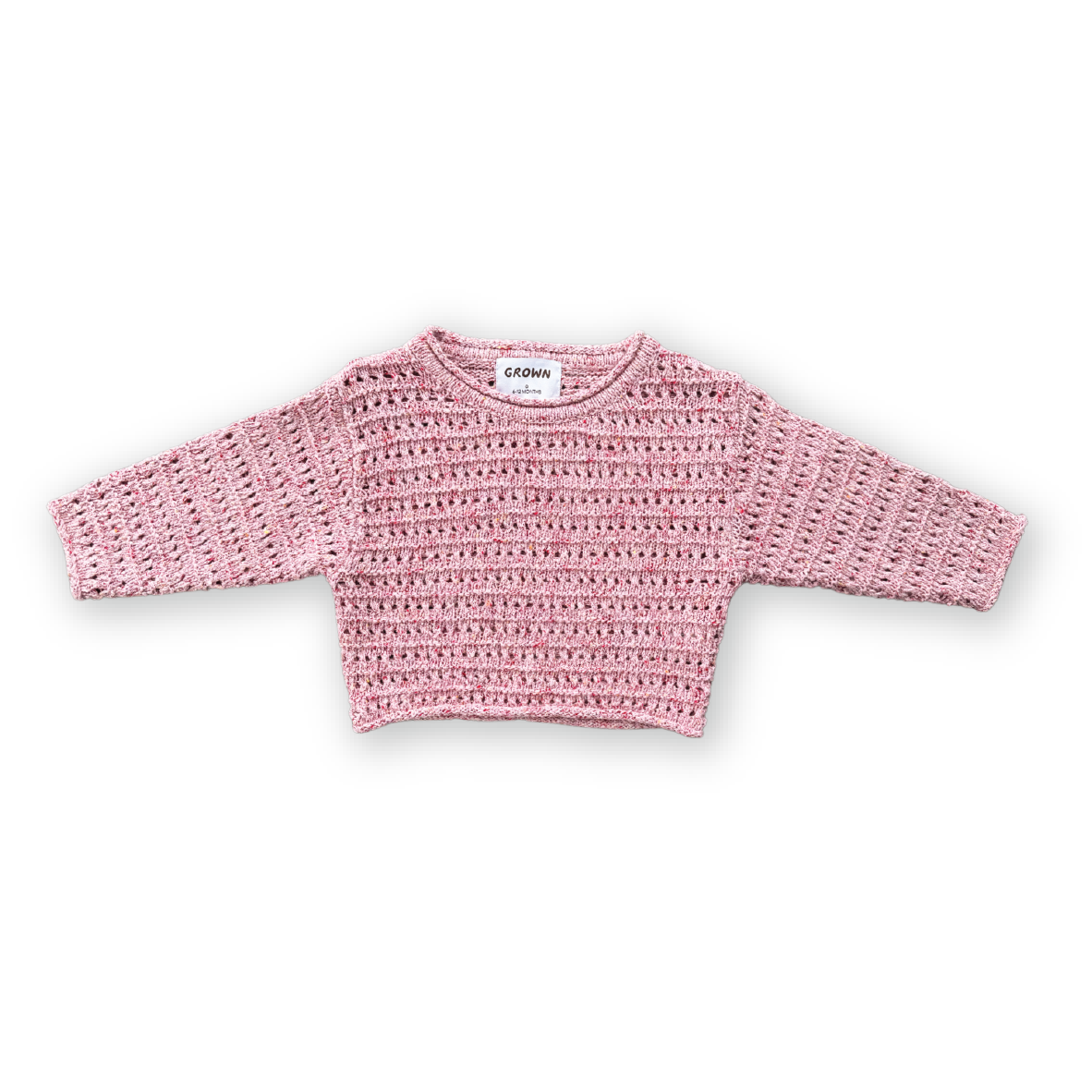 Grown Summer Open Knit Pullover Blossom