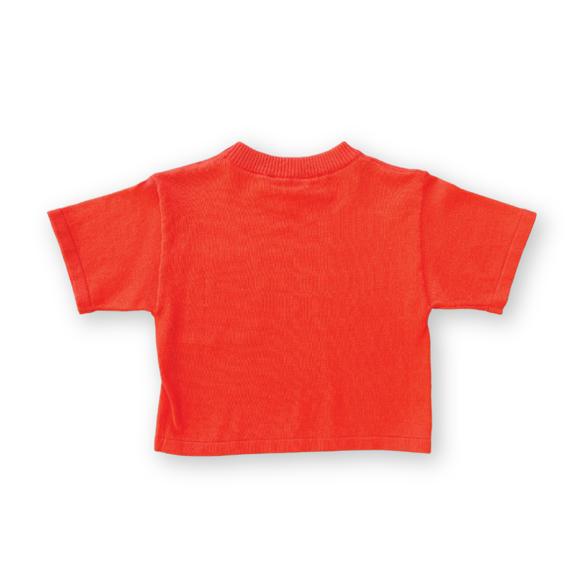 Grown Knitted Pocket Tee Rosso