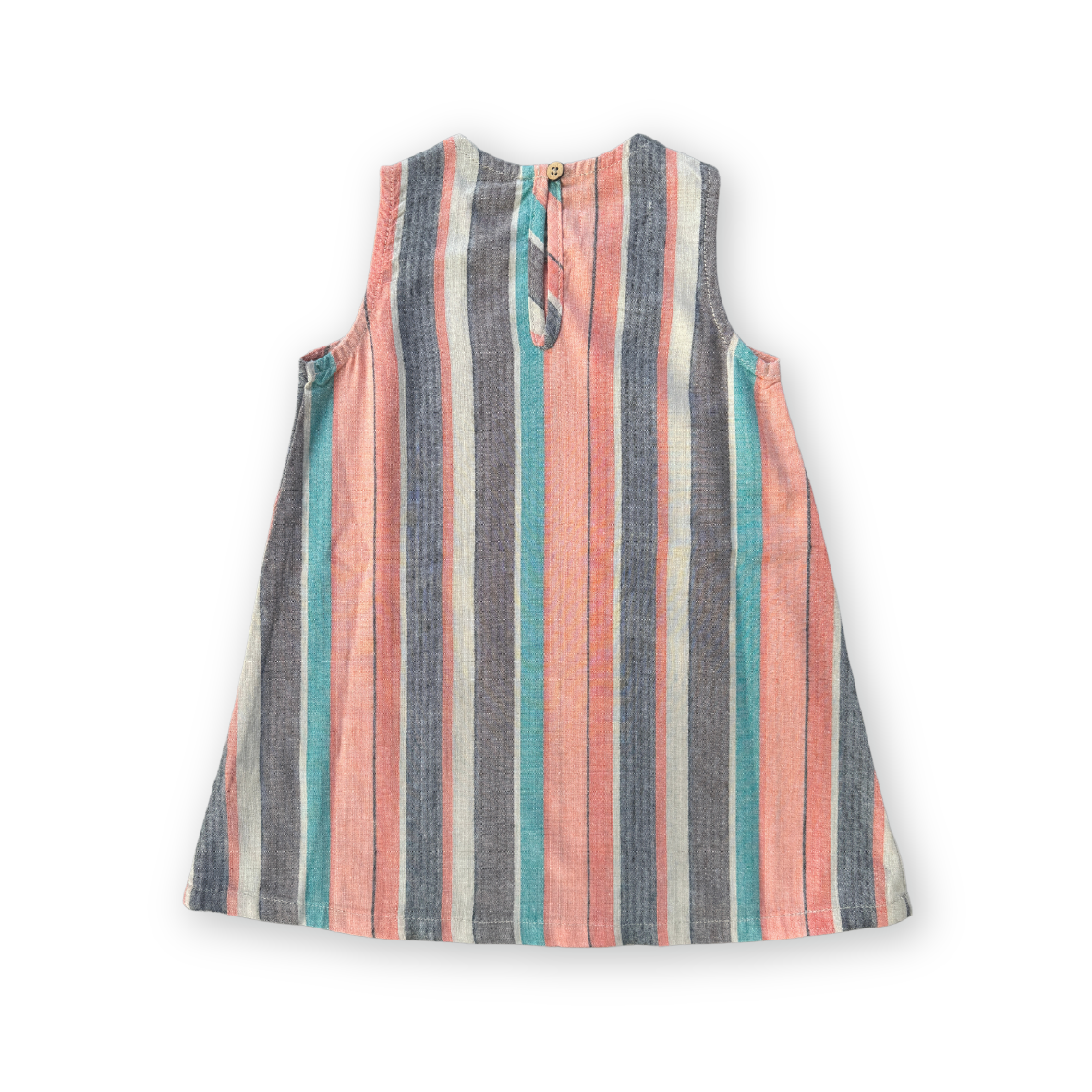 Grown Summer Stripe Shift Cotton Dress