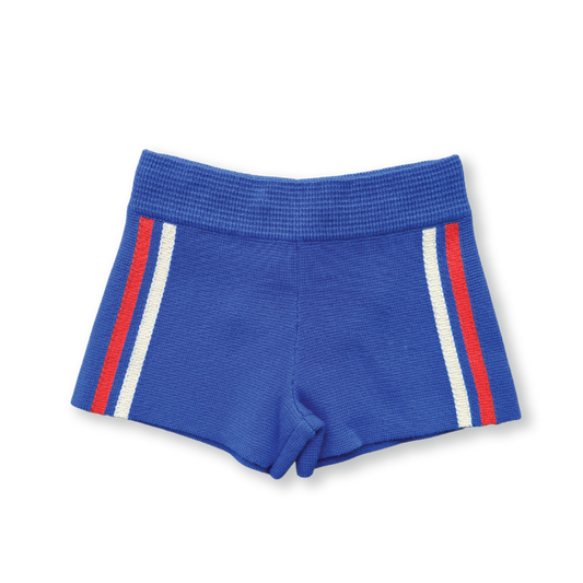 Grown Milano Stripe Shorts Pacific