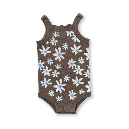 Grown Wild Flower Singletsuit Mud