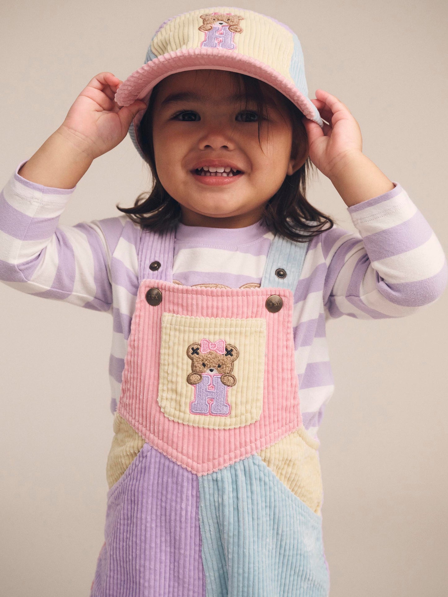 Huxbaby Blush Colour Block Overall