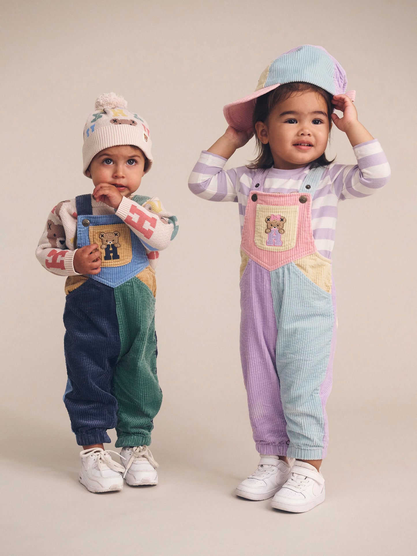 Huxbaby Blush Colour Block Overall