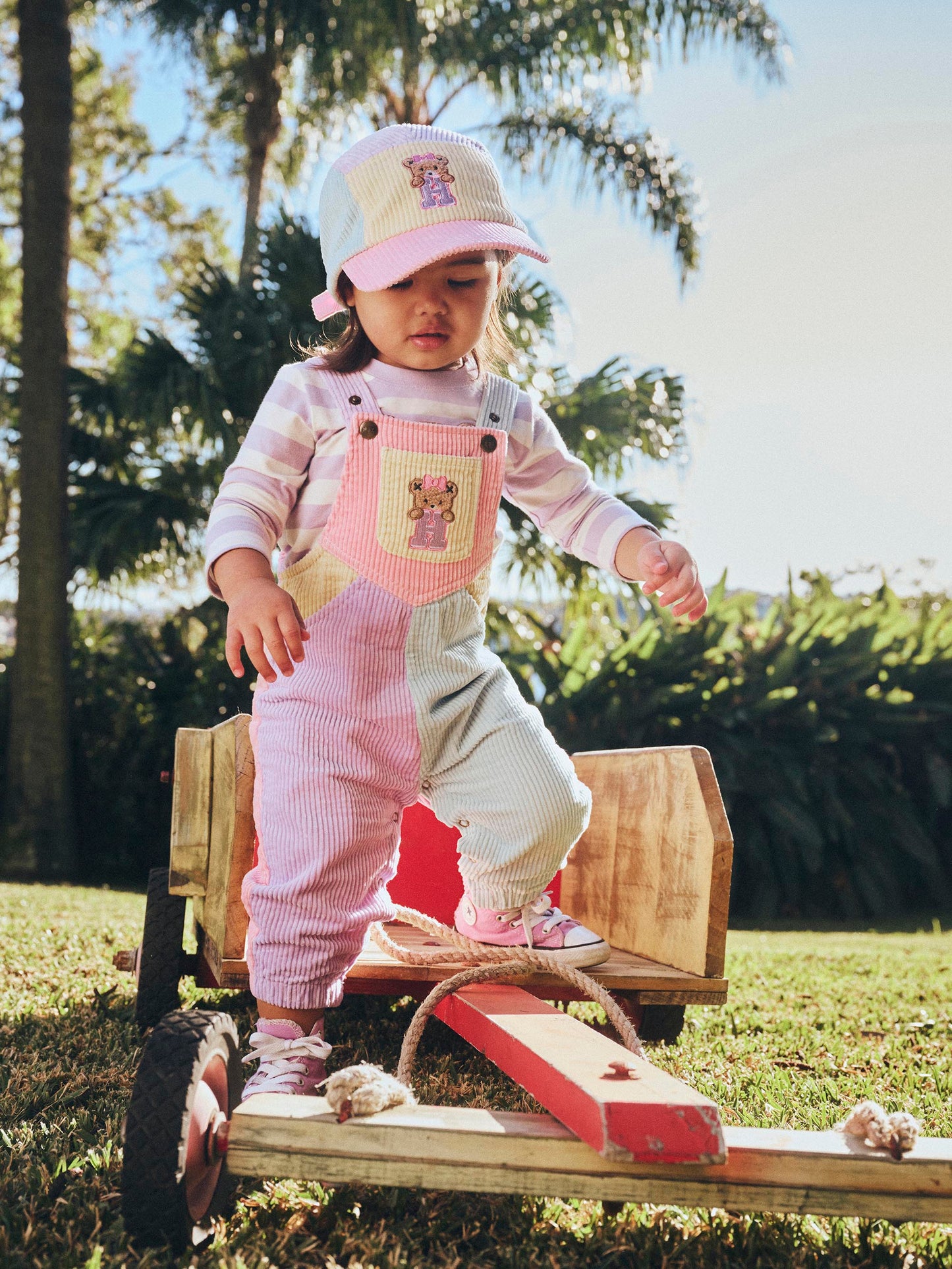 Huxbaby Blush Colour Block Overall