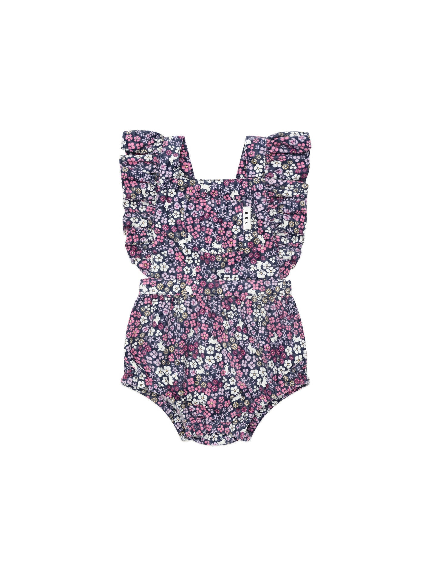 Huxbaby Midnight Flower Garden Frill Playsuit