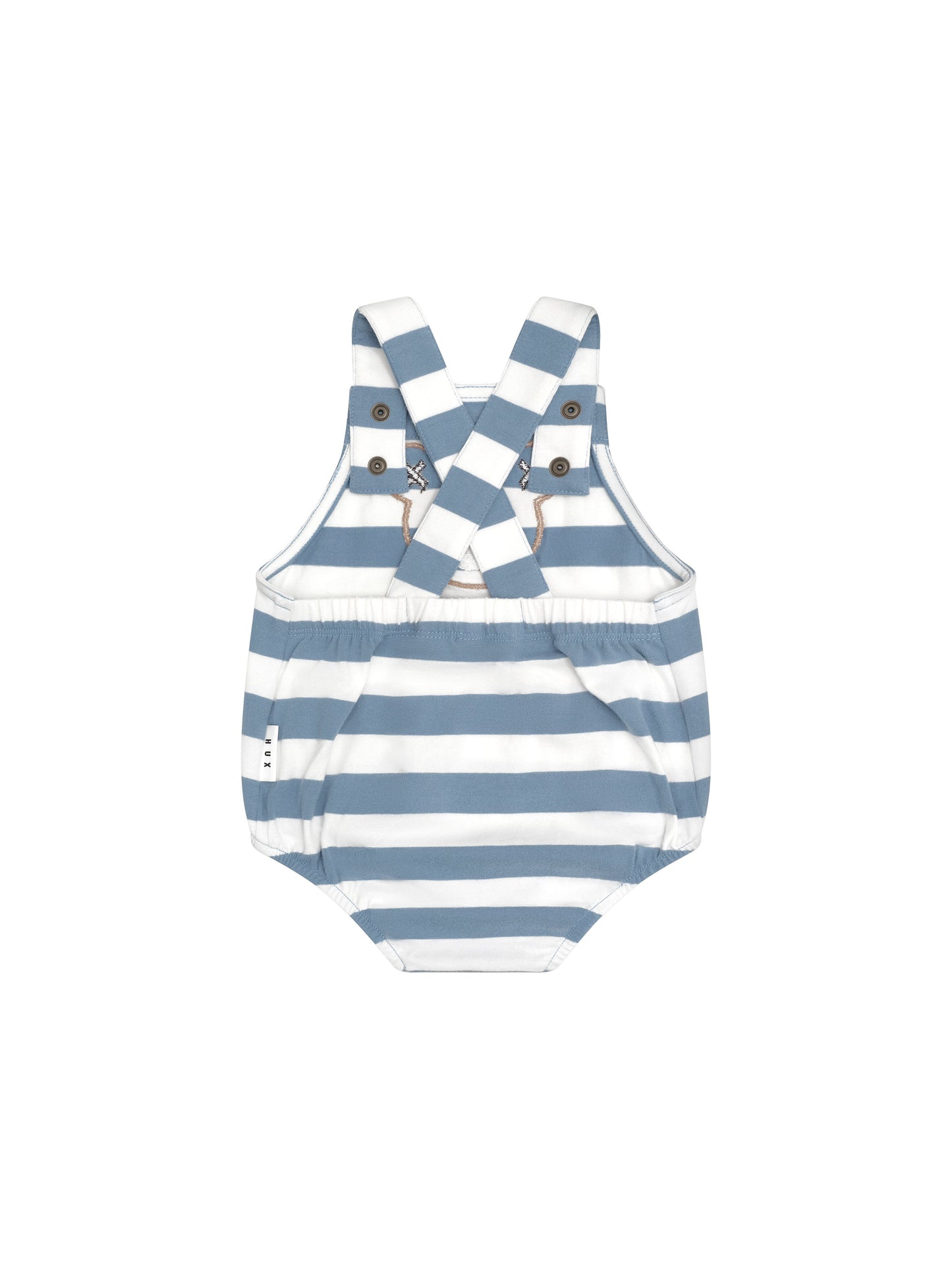 Huxbaby Huxbear Stripe Onesie Cornflower Ecru